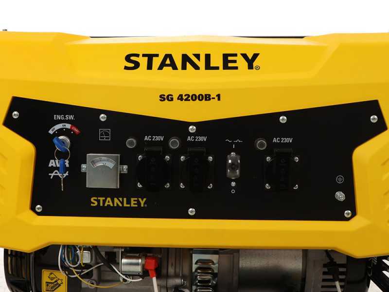 Stanley SG 4200B-1 - Petrol Generator - AVR - 4.3 kW - Continuous 4.0 kW Single Phase