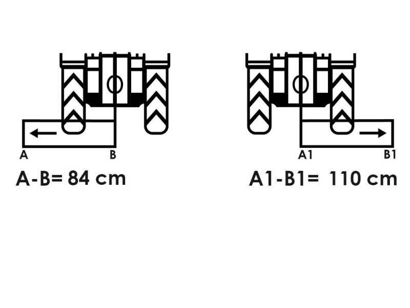 Blackstone BL 140 MSS - Tractor-mounted Flail Mower - Light Series - Manual Shift