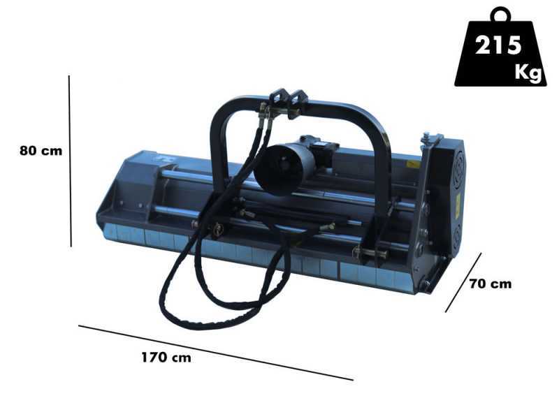 Blackstone BL 160 Hydro - Tractor-mounted Flail Mower - Light Series - Hydraulic Shift
