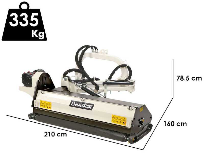 BlackStone BVL 165 L - Tractor-mounted side verge flail mower with Arm - Medium Series