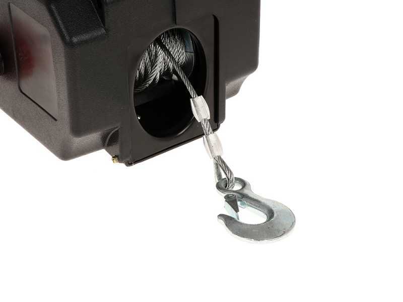 Ribimex PE12V - Battery-operated electric winch 12V - With remote control