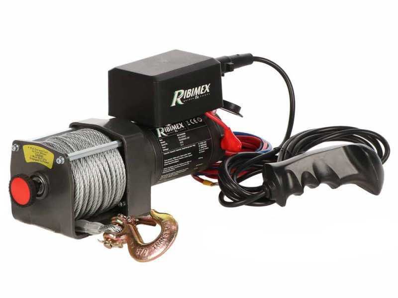 Ribimex PE12V/2500 - 12V Battery Electric Winch - 3 HP