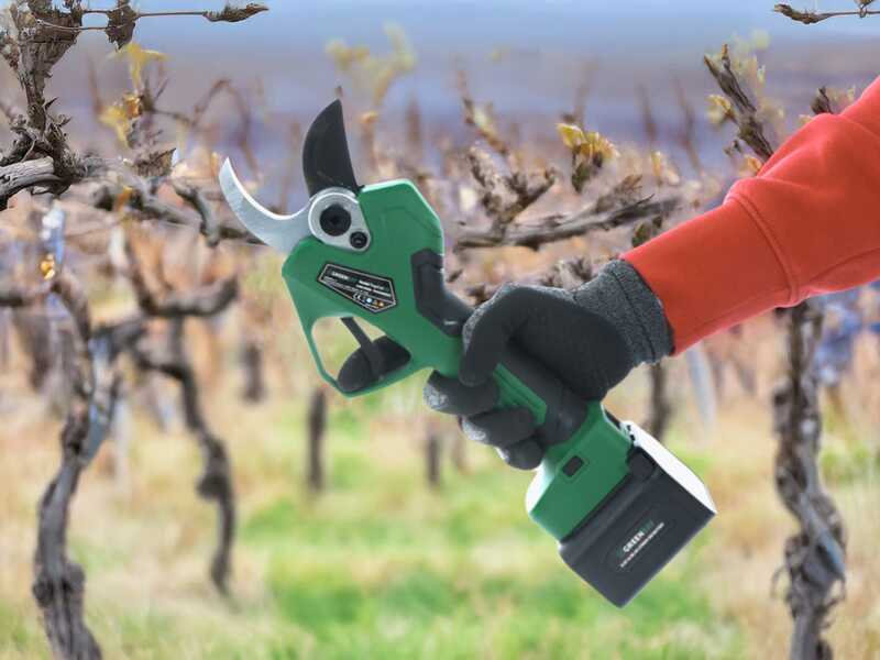 GreenBay TopCut 45 - Electric pruning shear on pole 150-210 cm - 2x 21.6V 4Ah