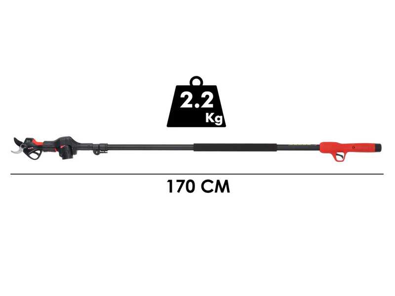 Blue Bird PS23-28+CS23-05A - Shear on Pole + Battery-powered Pruner Kit - 3x 21.6V 2.5Ah