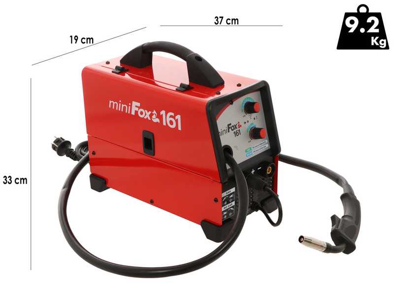Helvi Mini FOX 161 - Inverter welding machine (MIG/MAG) direct current (DC)