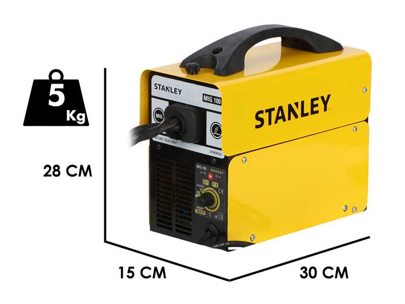 STANLEY MIG 100 - Inverter Welding Machine (MIG) - For NO GAS welding