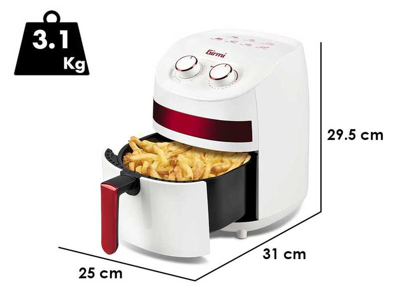 Girmi FG93 EcoFrit Compact - Air Fryer 3.2L