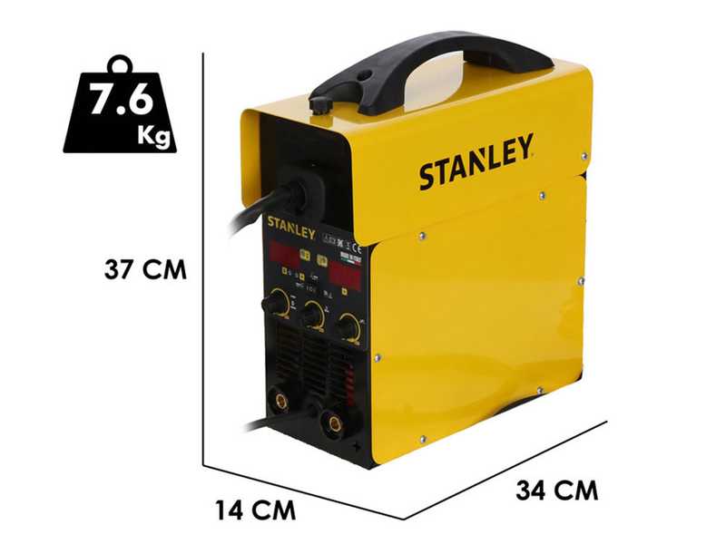 STANLEY MIG 180 - Multi-Process Inverter Welding Machine - MIG/MMA/TIG LIFT - GAS/NO GAS