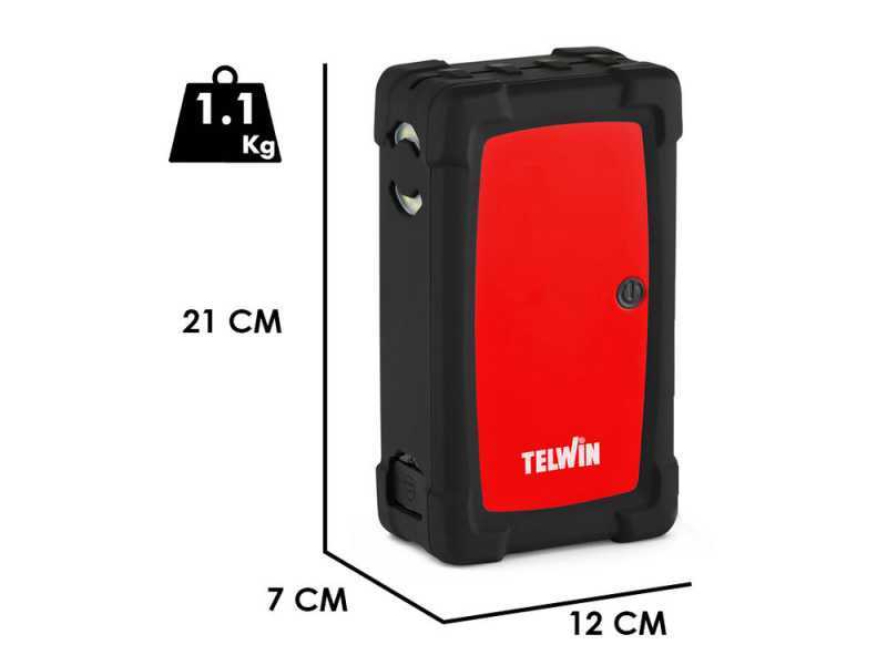 TELWIN DRIVE PRO 12/24 - Multifunctional Portable Starter - Power Bank