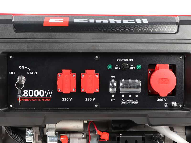 Einhell TC-PG 8000 - Petrol power generator - AVR - 8.0 kW - Continuous 7.5 kW Three-phase