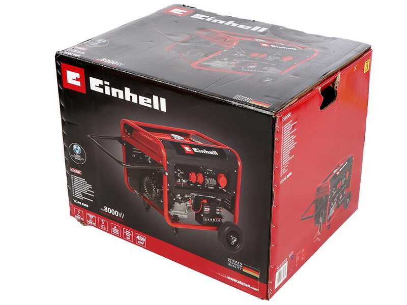 Einhell TC-PG 8000 - Petrol power generator - AVR - 8.0 kW - Continuous 7.5 kW Three-phase