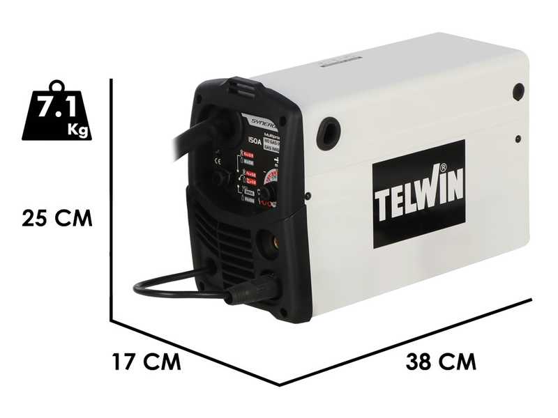 Telwin Bimax 150i Synergic - Multi-process Inverter Welding Machine (MIG-MAG/FLUX/MMA), direct current (DC)