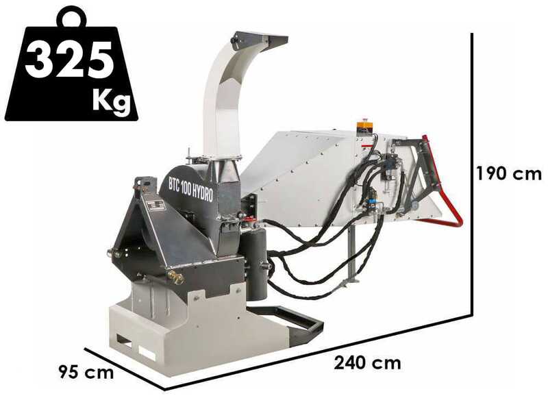 BlackStone BTC 100 HYDRO - Tractor-mounted shredder - With hydraulically controlled drive rollers