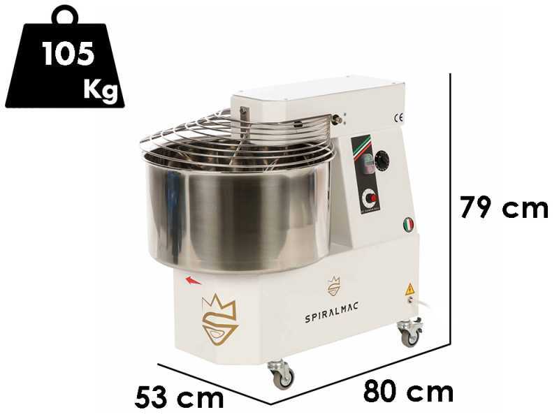 Spiralmac SV44VV - Spiral mixer - 10 speeds - 44 Kg