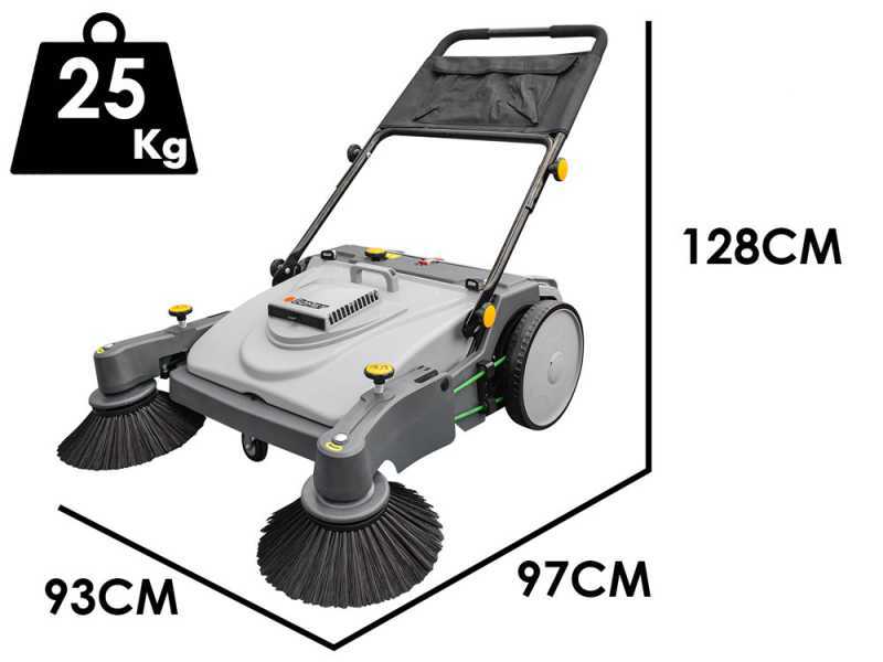 Comet CSW 950 MF - Manual push sweeper with collection box