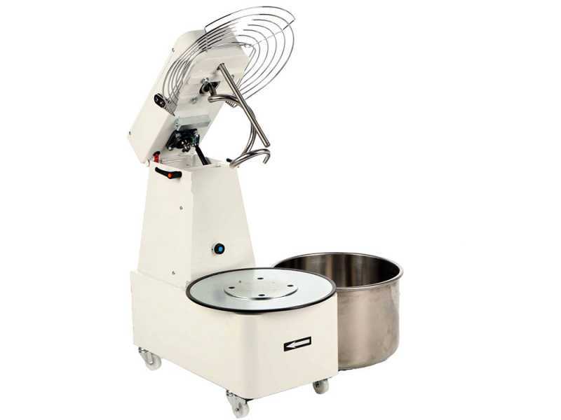 Mixer 4000 T-2G Deluxe - Lifting spiral mixer - 32 kg 3-phase 2-speed