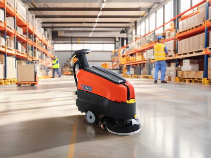 Comet PSW 30 B - Cordless floor washer - 3 in 1: Wash, dry and vacuum