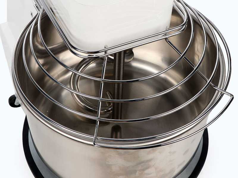 Mixer 1000 S Deluxe - Liftable spiral mixer - 8 kg at 1 speed