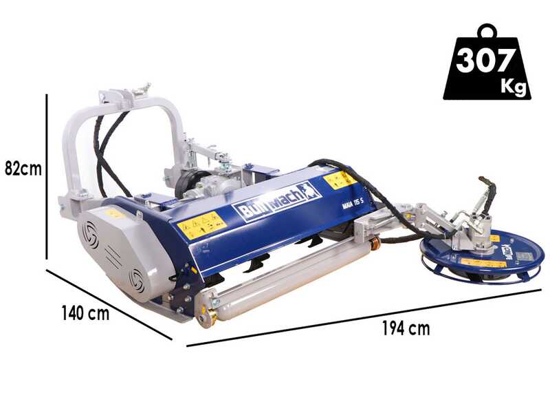 BullMach Maia 115 S - Tractor mulcher , best deal on AgriEuro