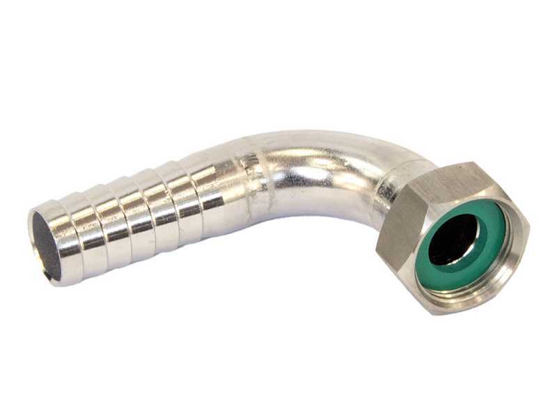 Tellarini ALM 20-SR - Electric stainless steel oil transfer pump - Straight + curved stainless steel fittings