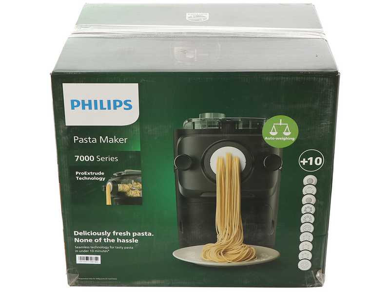 Philips Pasta Maker 7000 HR2665/96 - Electric pasta machine 2-in-1 - Kneads and extrudes