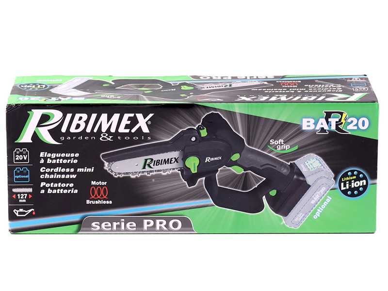 Ribimex PRBAT20/ELAG - Battery-powered Pruner on Telescopic Pole - 20V/2Ah