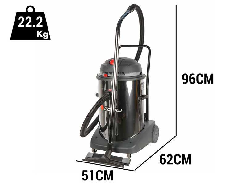 Comet CVP 278 X - Hand-held vacuum cleaner - 78 litres - Dust and liquids - STAINLESS STEEL