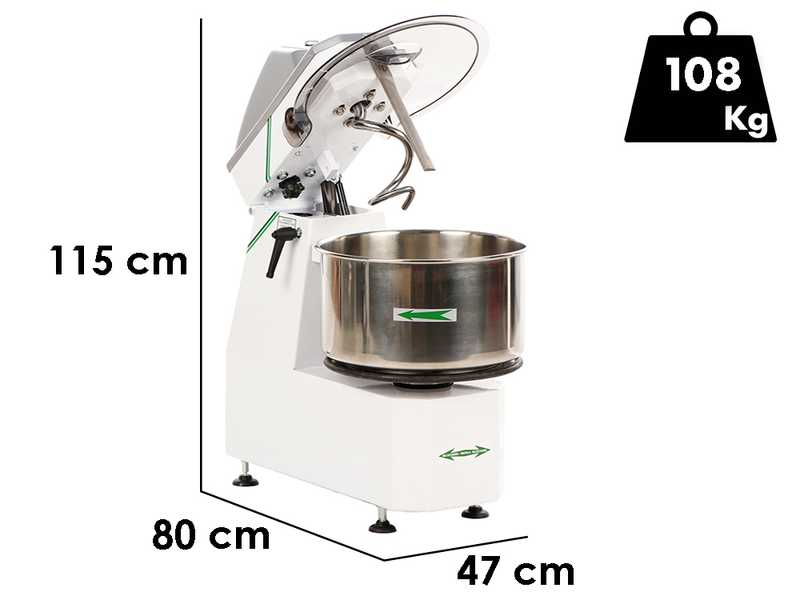 Fimar 38SR - Spiral mixer with tilting head