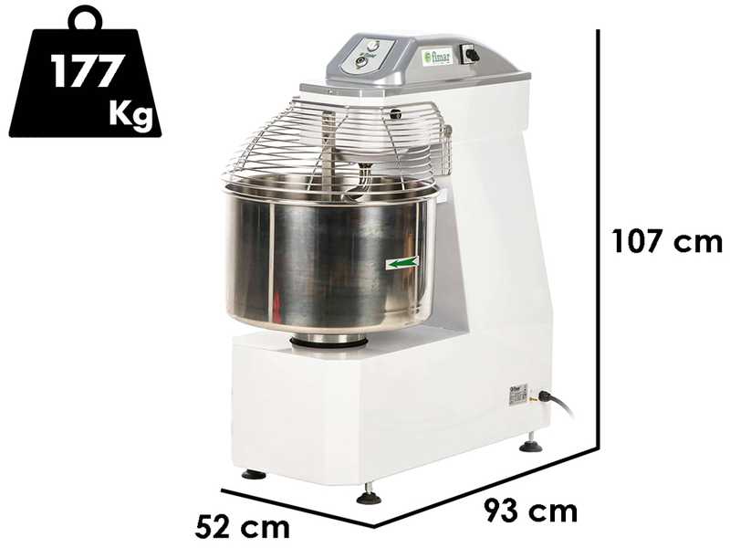 Fimar 50SB - Spiral Kneader - Three Phase - 50 Kg - 2 Speeds