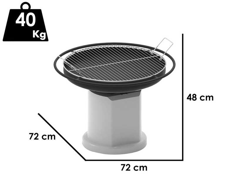 Palazzetti Efesto 60 - masonry wood and charcoal barbecue