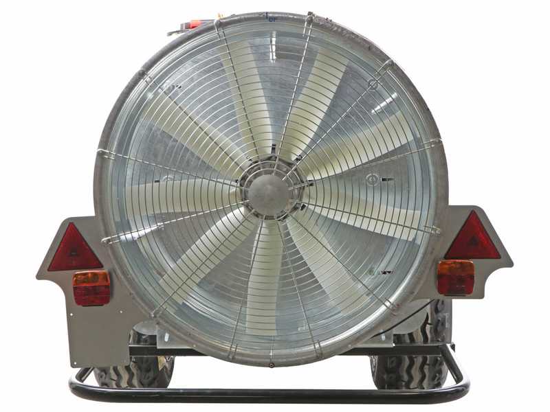 Trailed mist blower Gray T Car 1500/90 with tractor attachment for spraying - Capacity 1500L - Pump AR1203