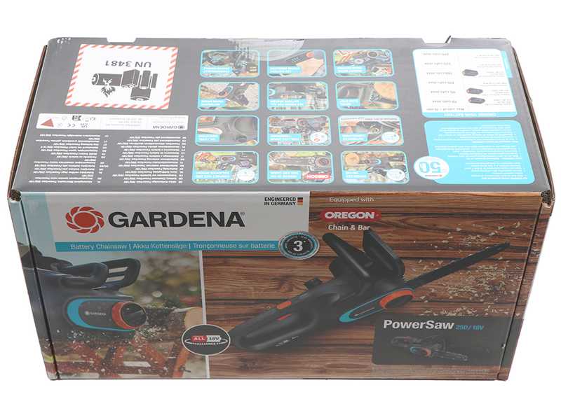 Gardena PowerSaw 250/18V - 18V 4Ah cordless electric saw - 25 cm blade