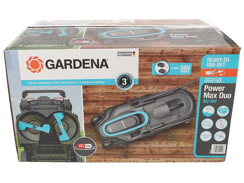 Gardena PowerMax Duo 46/36V P4A - Battery grass trimmer - 2x18V 4Ah - Cutting 46 cm