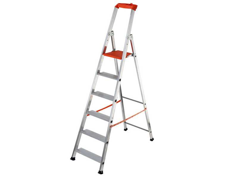 Gierre Stabila AL730DS - 6 steps, 1.96 m - Aluminium ladder with stand