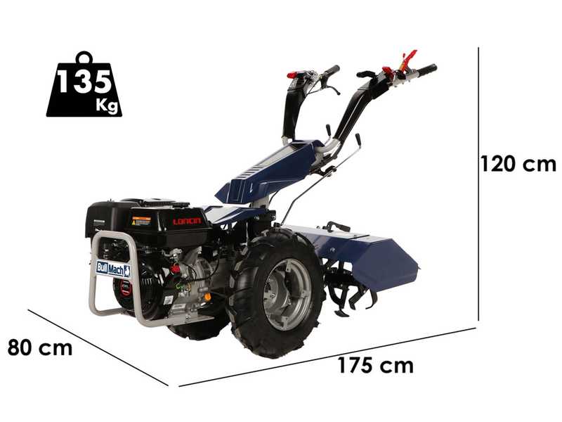 BullMach Chimera 400 - Petrol Two-wheel Tractor - 420cc - 15 HP