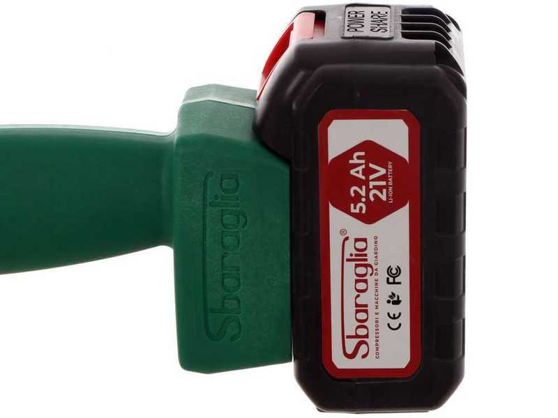 Sbaraglia Ares 21V - Battery pruner on fixed pole - 21V/5.2Ah
