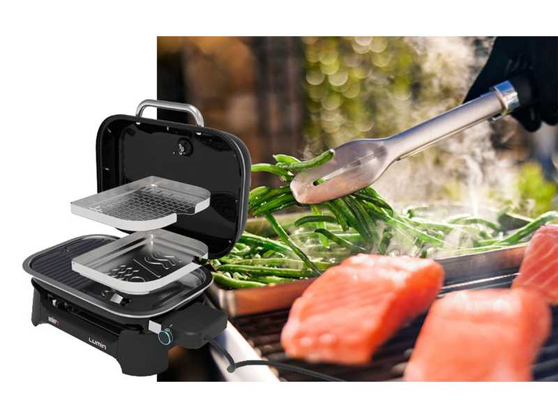 Weber Lumin Compact with stand - Portable electric barbecue