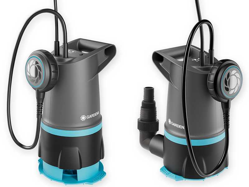 Gardena 20000 BASIC - 2-in-1 electric submersible pump for clear and dirty water - Integrated float switch