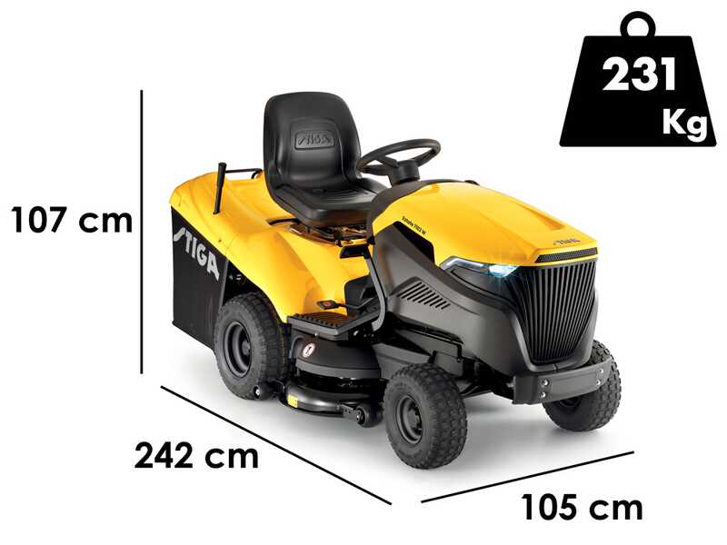 Stiga Estate 7102 W - Lawn tractor - hydrostatic transmission - collection box - mulching