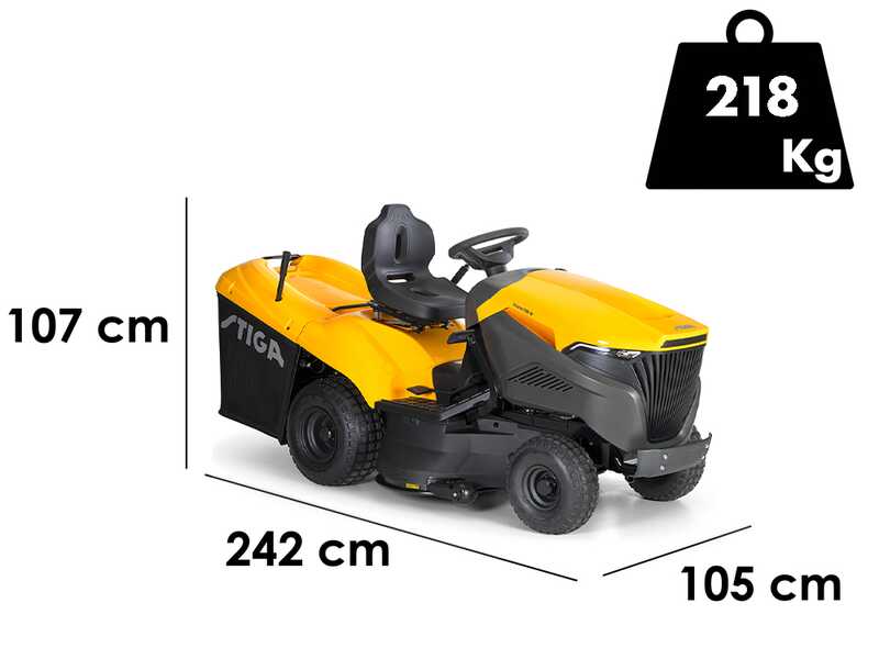 Stiga Estate 798 W - lawn tractor - hydrostatic transmission - collection box - mulching