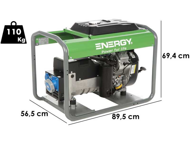 Energy EY-12MB AVR - Petrol Power Generator with AVR 9.5 kW - Continuous 8,5 Single Phase