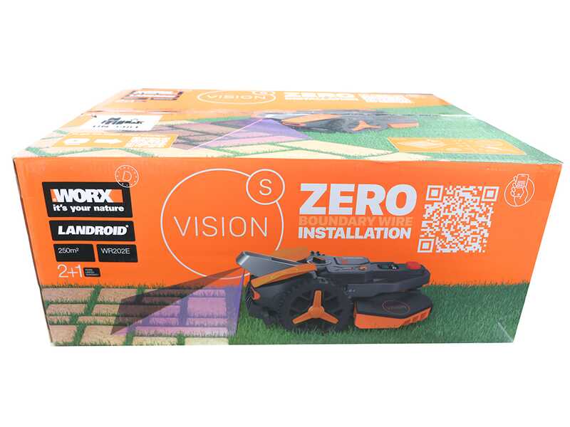 Worx Landroid Vision S250 WR202E - Lawn Mowing Robot - No Installation Required