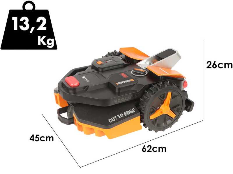 Worx Landroid Vision S250 WR202E - Lawn Mowing Robot - No Installation Required