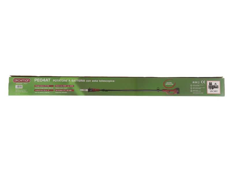 Archman PE04AT - Battery Pruner on Telescopic Pole - 180-270 cm - 2x 21V 4Ah