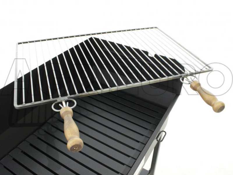 Cruccolini Massa 69x45 Charcoal and Wood-fired Barbecue in Heavy-duty Sheet Metal
