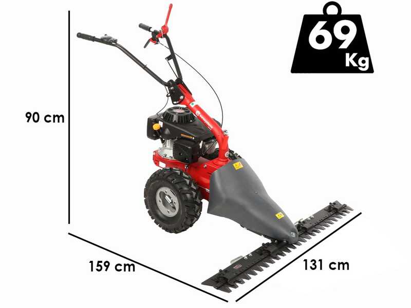 Eurosystems M310 - Twin-blade Mower - Cutting Width 127 cm - Loncin 196 OHV