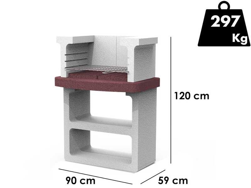 Linea VZ Ischia New - Masonry Charcoal Barbecue