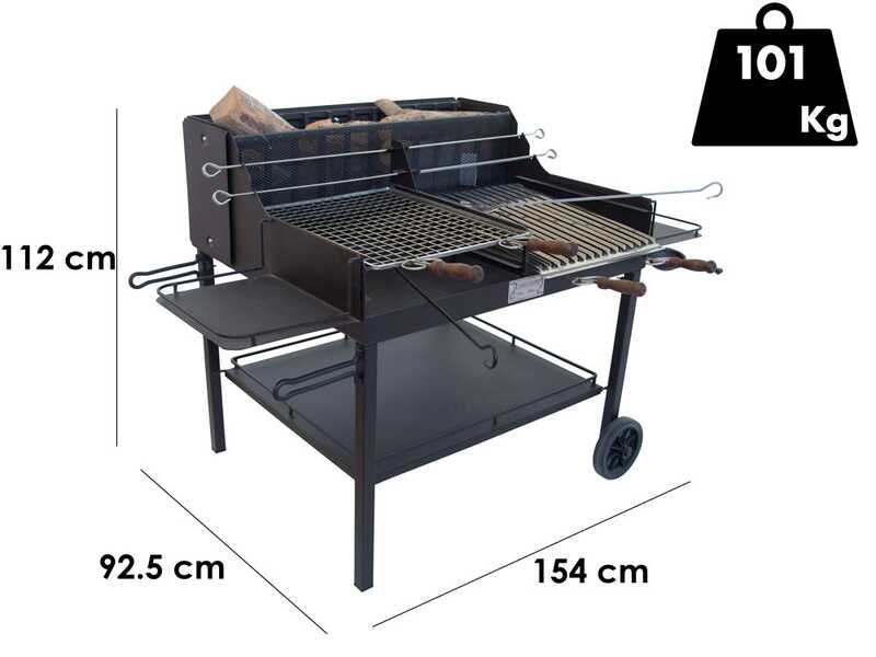 Cruccolini Little Tuscany - Handmade Iron Wood and Charcoal Barbecue