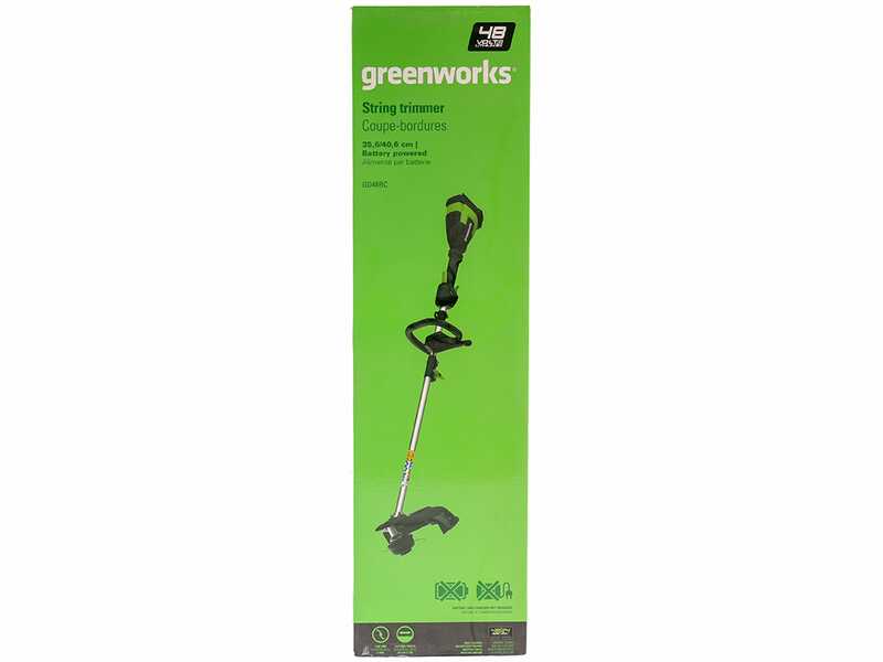 Greenworks GD48BC - Cordless Brush Cutter - WITHOUT BATTERY AND CHARGER
