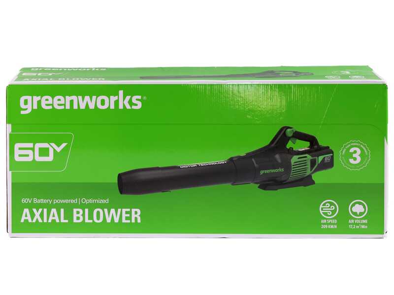 Greenworks GD60ABK4 - Battery-powered axial blower - 60V/4Ah